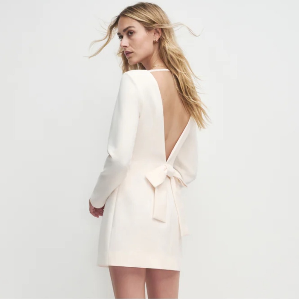 Favorite Daughter White Mini Dress with Bow